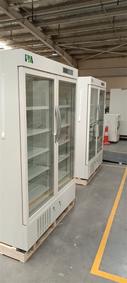 یخچال آزمایشگاهی داروخانه 2-8 درجه دو شیشه ای برای تجهیزات بیمارستانی