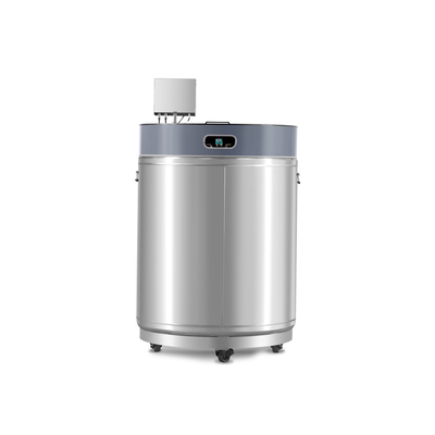 ظرف نیتروژن مایع با کیفیت بالا 460 لیتری با دهانه گشاد و اتاق های ذخیره سازی فن شکل