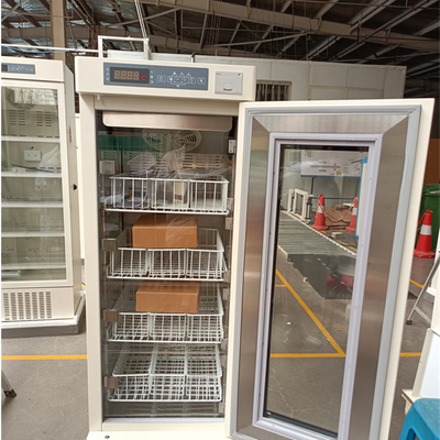 بانک خون بیمارستان قابل حمل کابینت یخچال با درب شیشه ای فوم گرم کننده 208L