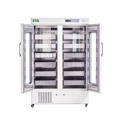 1008L 12 کشو فولاد ضد زنگ یخچال بانک خون با کیفیت بالا برای تجهیزات آزمایشگاهی بیمارستان