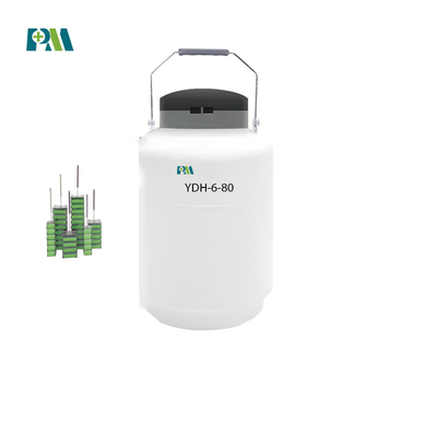 مخزن نیتروژن ارسال کننده خشک برای نمونه های برودتی ایمن در حین حمل و نقل YDH-6-80