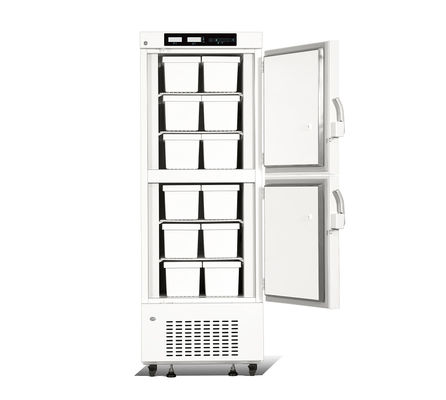 358L 12 کشو دو محفظه عمودی بیومدیکال یخچال فریزر با دمای پایین برای کابینت نگهداری واکسن