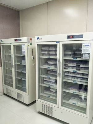 یخچال داروخانه نگهداری واکسن دوشیشه با کیفیت بالا با نور داخلی LED