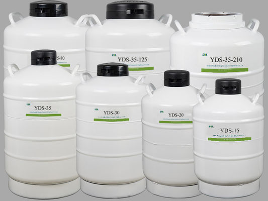 مخزن برودتی نیتروژن مایع سفید رنگ YDS-35-210 100L
